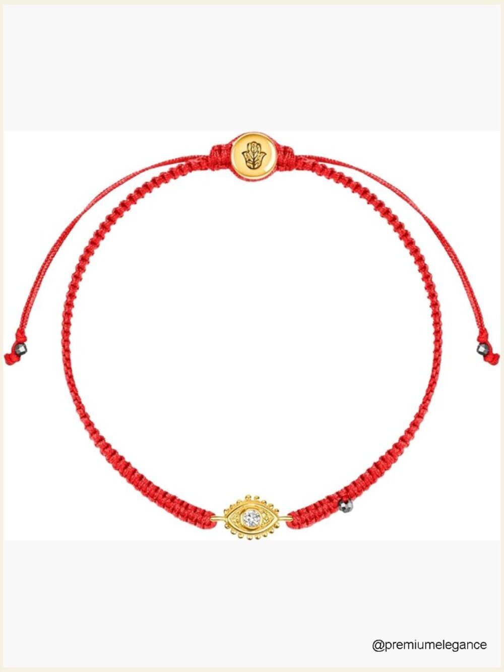 Red String Bracelet Evil Eye Protection Hematite Gemstone Adjustable